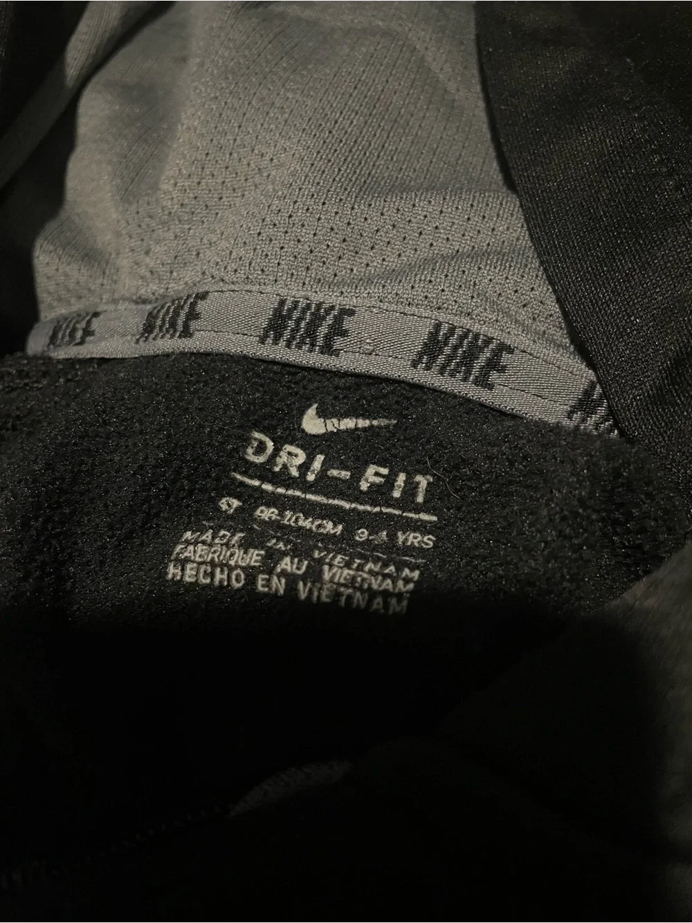 Nike Black Hooded Full-Zip Jacket with Gray Logo